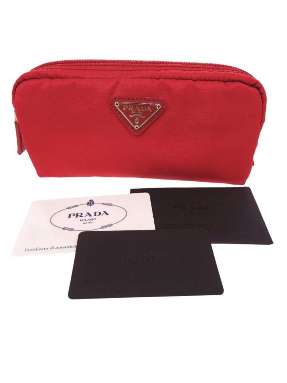 Prada Vera Nylon Pouch - Picture 2 of 9